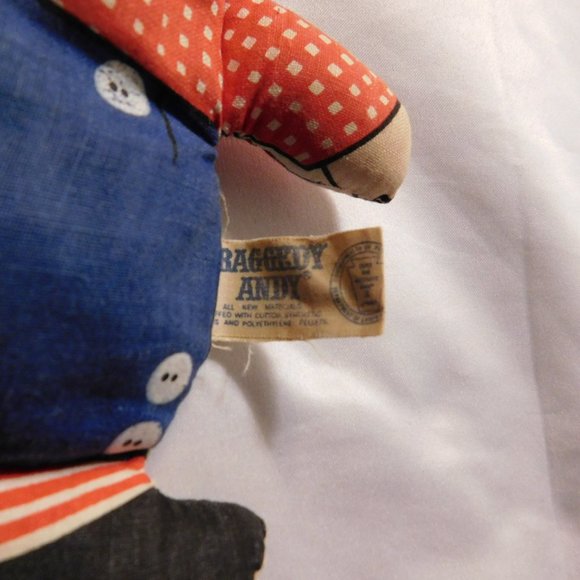 Raggedy Andy Bean Bag Doll Knickerbocker Vintage 1960's - Picture 4 of 5
